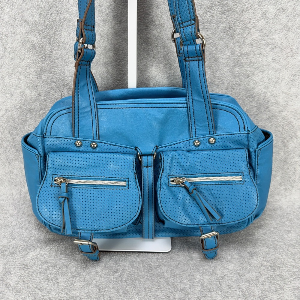 Nine & Co Shoulder Bag Womens Medium Blue Y2K Boho Chic